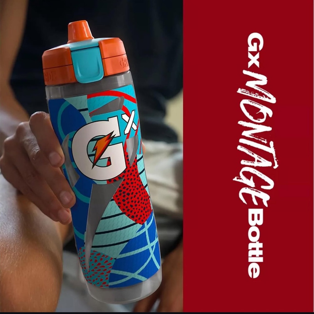 Gx Gatorade Squeeze Water Bottle - Blue and Orange
